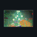 Gustav Klimt Flower Garden Informatiekaartje<br><div class="desc">Kaarten van de behuizing met de oliefilter van Gustav Klimt (1906). Een prachtige tuin van paarse,  rode,  witte,  blauwe en oranje bloemen. Een groot geschenk voor fans van Art Nouveau en Oostenrijkse kunst.</div>