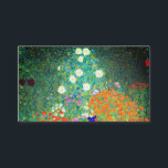 Gustav Klimt Flower Garden Informatiekaartje<br><div class="desc">Kaarten van de behuizing met de oliefilter van Gustav Klimt (1906). Een prachtige tuin van paarse,  rode,  witte,  blauwe en oranje bloemen. Een groot geschenk voor fans van Art Nouveau en Oostenrijkse kunst.</div>