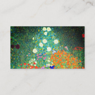 Gustav Klimt Flower Garden Informatiekaartje