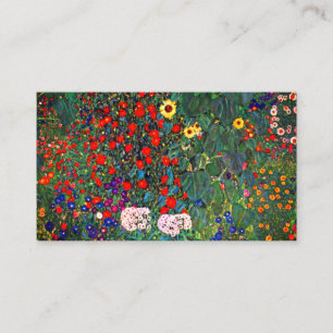 Gustav Klimt Flower Garden Informatiekaartje