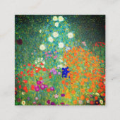 Gustav Klimt Flower Garden Informatiekaartje (Voorkant)