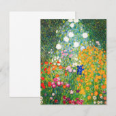 Gustav Klimt Flower Garden Invitations Kaart (Voorkant / Achterkant)