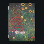 Gustav Klimt Flower Garden iPad Mini Cover<br><div class="desc">iPad-bedekking met Boerderij van olieverf van Gustav Klimt Garden met zonnebloemen (1907). Een prachtige tuin van zonnebloemen en voortreffelijke blauwe,  rode,  paarse,  roze en witte bloemen. Een groot geschenk voor fans van Art Nouveau en Oostenrijkse kunst.</div>