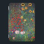 Gustav Klimt Flower Garden iPad Mini Cover<br><div class="desc">iPad-bedekking met Boerderij van olieverf van Gustav Klimt Garden met zonnebloemen (1907). Een prachtige tuin van zonnebloemen en voortreffelijke blauwe,  rode,  paarse,  roze en witte bloemen. Een groot geschenk voor fans van Art Nouveau en Oostenrijkse kunst.</div>