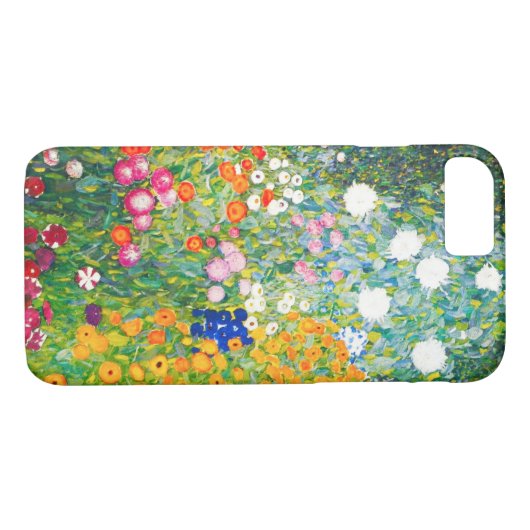 Gustav Klimt Flower Garden iPhone 7 hoesje (Achterkant (Horizontaal))