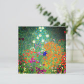Gustav Klimt Flower Garden Kaart (Staand voorkant)