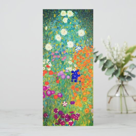 Gustav Klimt Flower Garden Kaart (Staand voorkant)