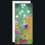 Gustav Klimt Flower Garden Kaart<br><div class="desc">Kaart met oliefilter van Gustav Klimt (1906). Een prachtige tuin van paarse,  rode,  witte,  blauwe en oranje bloemen. Een groot geschenk voor fans van Art Nouveau en Oostenrijkse kunst.</div>