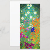 Gustav Klimt Flower Garden Kaart (Voorkant / Achterkant)