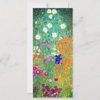 Gustav Klimt Flower Garden Kaart