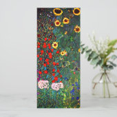Gustav Klimt Flower Garden Kaart (Staand voorkant)