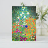 Gustav Klimt Flower Garden Kaart (Staand voorkant)