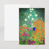 Gustav Klimt Flower Garden Kaart (Voorkant / Achterkant)