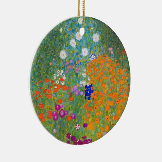Gustav Klimt Flower Garden Keramisch Ornament (Rechts)