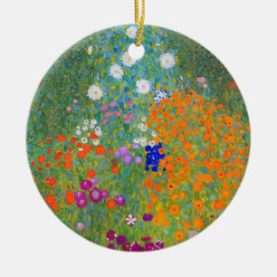 Gustav Klimt Flower Garden Keramisch Ornament