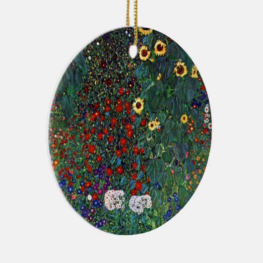 Gustav Klimt Flower Garden Keramisch Ornament (Rechts)