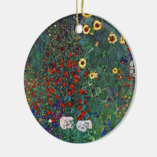 Gustav Klimt Flower Garden Keramisch Ornament (Links)