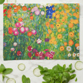 Gustav Klimt Flower Garden Kitchen Towel Theedoek (Gevouwen)