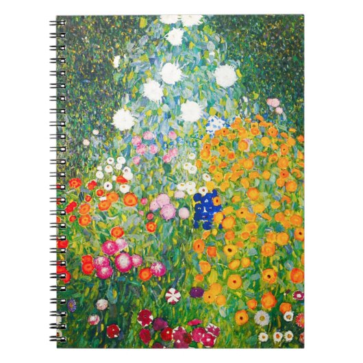 Gustav Klimt Flower Garden-laptop Notitieboek (Voorkant)