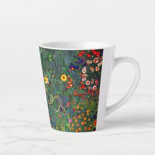 Gustav Klimt Flower Garden Latte Mok