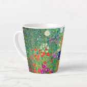 Gustav Klimt Flower Garden Latte Mok (Linkerhoek)