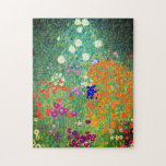 Gustav Klimt Flower Garden Legpuzzel<br><div class="desc">Puzzle met de oliefilter van Gustav Klimt Flower Garden (1906). Een prachtige tuin van paarse,  rode,  witte,  blauwe en oranje bloemen. Een groot geschenk voor fans van Art Nouveau en Oostenrijkse kunst.</div>