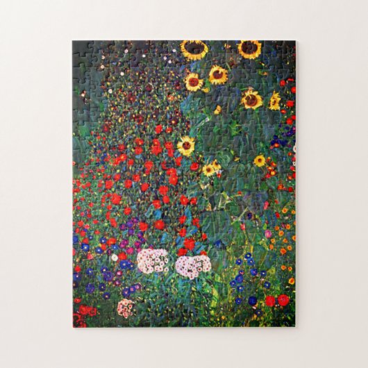 Gustav Klimt Flower Garden Legpuzzel (Verticaal)