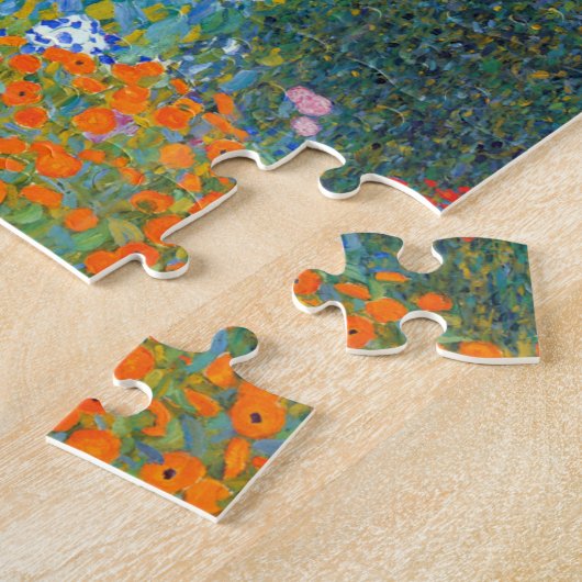 Gustav Klimt Flower Garden Legpuzzel (Zijkant)