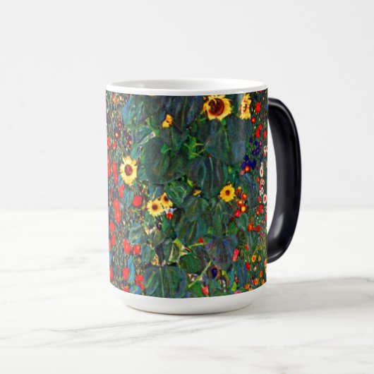 Gustav Klimt Flower Garden Magische Mok (Voorkant rechts)
