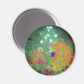Gustav Klimt Flower Garden Magneet (Voorkant / Achterkant)