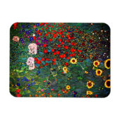 Gustav Klimt Flower Garden Magneet (Horizontaal)