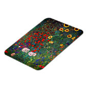 Gustav Klimt Flower Garden Magneet (Linkerzijde)