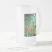 Gustav Klimt Flower Garden Matglas Bierpul (Voorkant rechts)