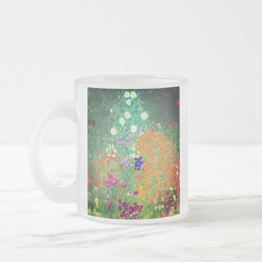Gustav Klimt Flower Garden Matglas Koffiemok (Links)