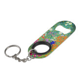 Gustav Klimt Flower Garden Mini Flessenopener (Voorkant Gekanteld)