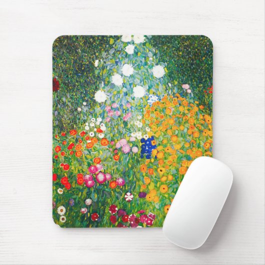 Gustav Klimt Flower Garden Muismat (Met muis)