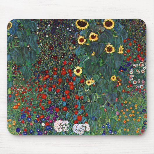 Gustav Klimt Flower Garden Muismat (Voorkant)