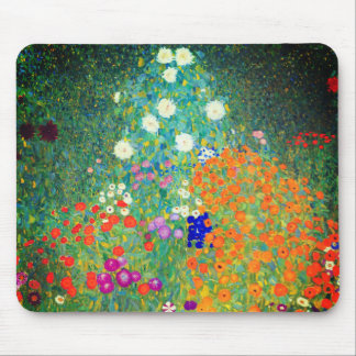 Gustav Klimt Flower Garden Muismat
