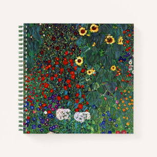 Gustav Klimt Flower Garden Notitieboek