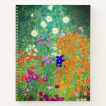 Gustav Klimt Flower Garden Notitieboek<br><div class="desc">Notitieboek met oliefilter van Gustav Klimt (1906). Een prachtige tuin van paarse,  rode,  witte,  blauwe en oranje bloemen. Een groot geschenk voor fans van Art Nouveau en Oostenrijkse kunst.</div>