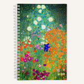 Gustav Klimt Flower Garden Notitieboek (Voorkant)