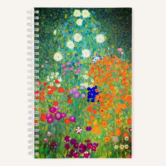 Gustav Klimt Flower Garden Notitieboek (Voorkant)