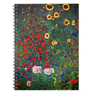 Gustav Klimt Flower Garden Notitieboek