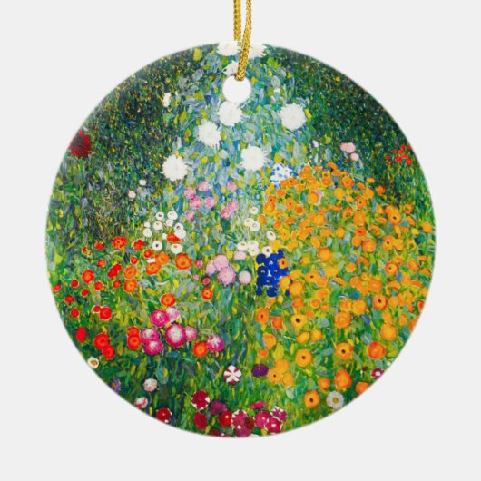 Gustav Klimt Flower Garden Ornament (Voorkant)