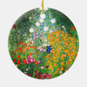 Gustav Klimt Flower Garden Ornament (Achterkant)