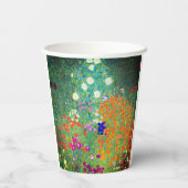 Gustav Klimt Flower Garden Papieren Bekers (Achterkant)