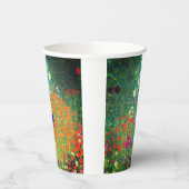 Gustav Klimt Flower Garden Papieren Bekers (Links)
