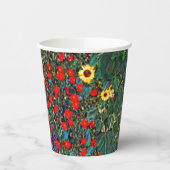 Gustav Klimt Flower Garden Papieren Bekers (Links)