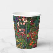 Gustav Klimt Flower Garden Papieren Bekers (Rechts)