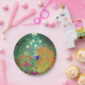 Gustav Klimt Flower Garden Papieren Bordje (Feest)